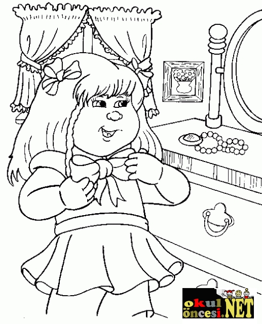 cabbage patch doll coloring pages - photo #12